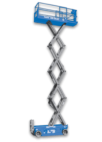 Renta de Plataforma Genie GS2632 Electrica Reynosa Matamoros Rio Bravo